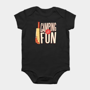 Camping Is Fun Baby Bodysuit